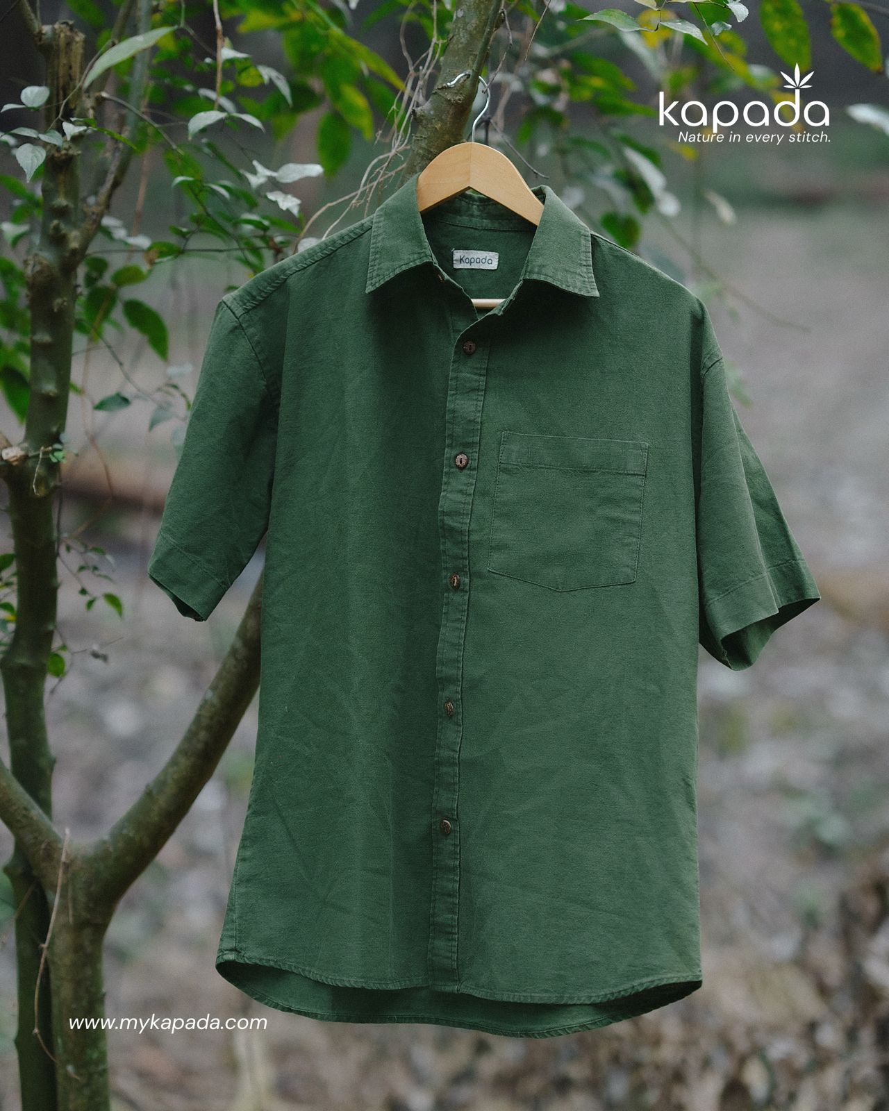 Naturally Dyed Hemp Shirt