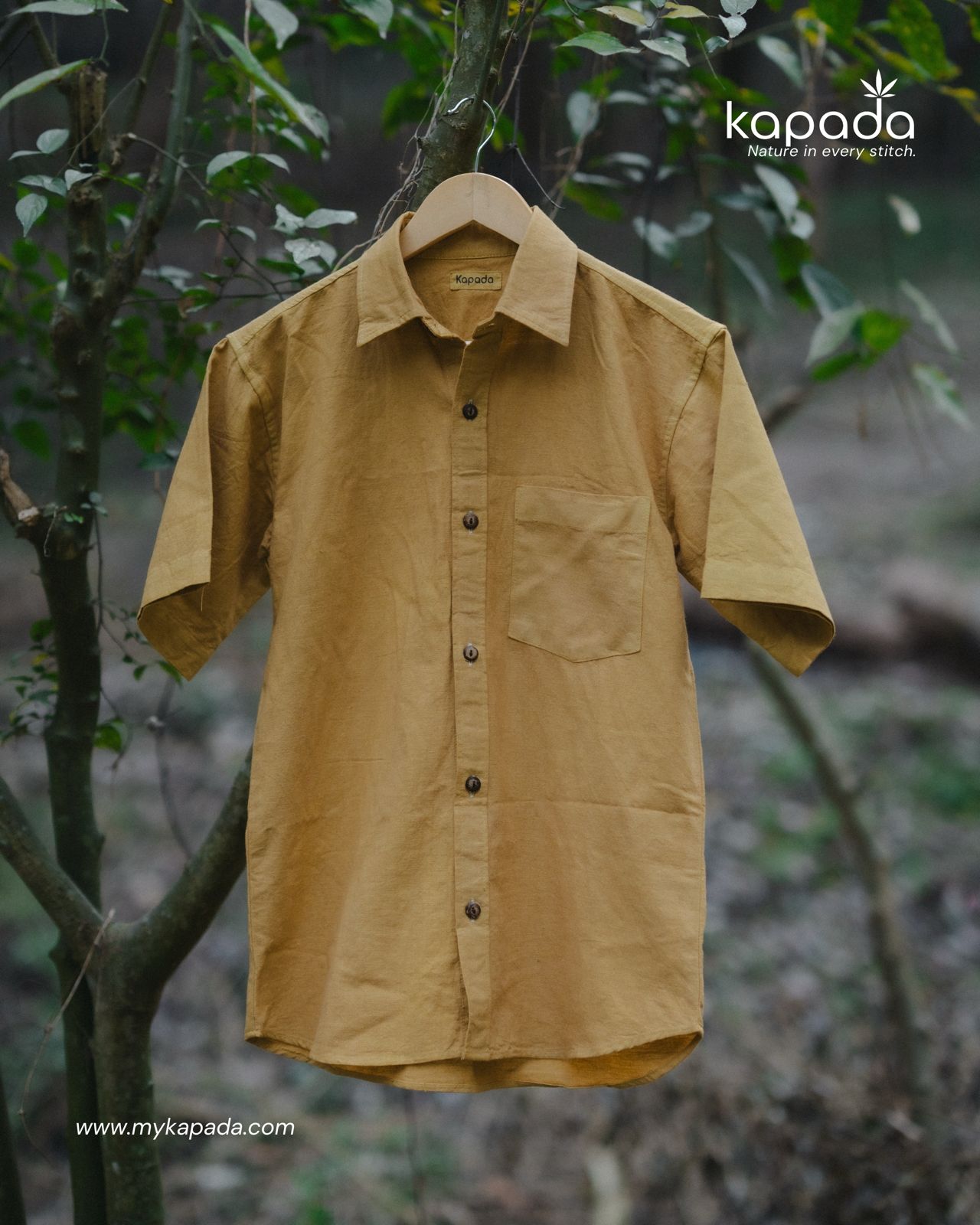 Naturally Dyed Hemp Shirt