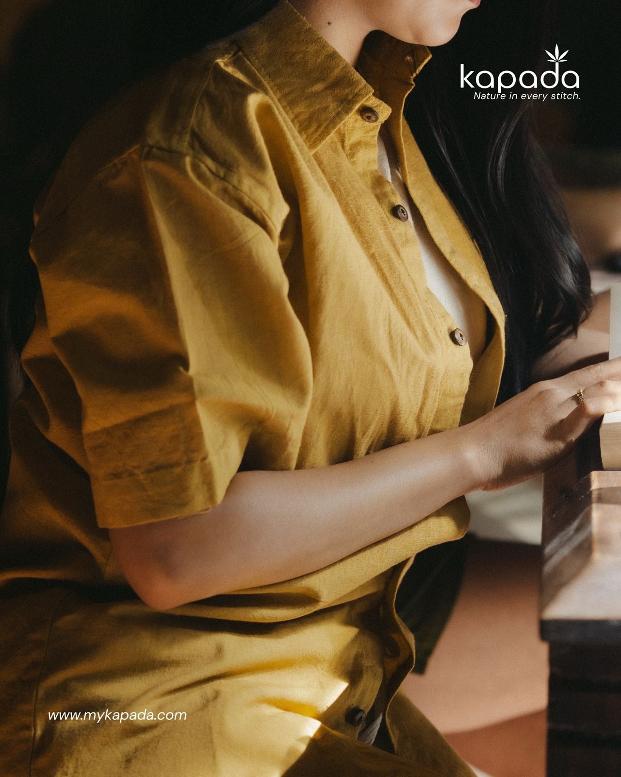 Naturally Dyed Hemp Shirt