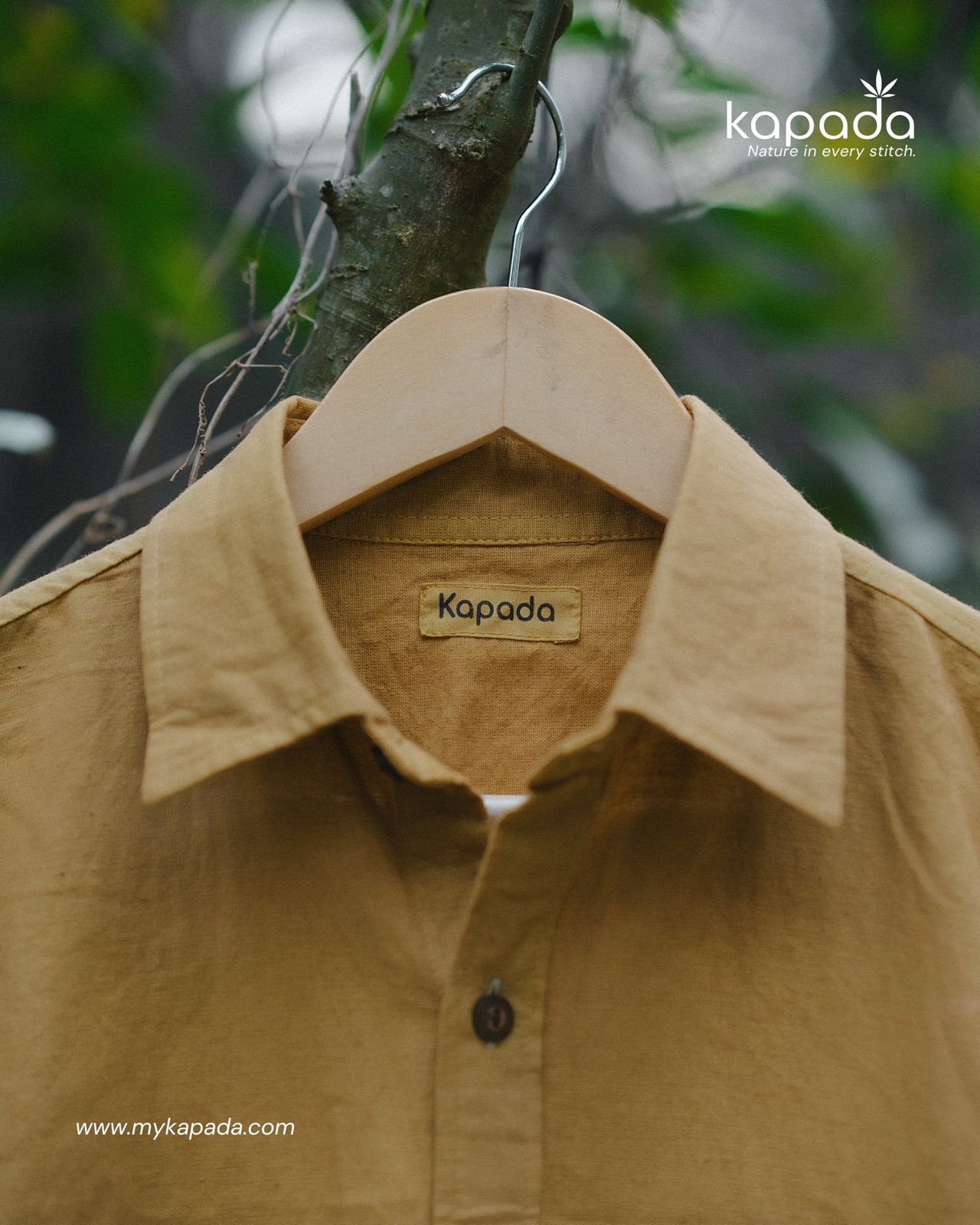 Naturally Dyed Hemp Shirt